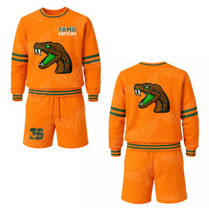 Sudadera con Capucha Personalizada con Diseño de Serpiente, Verde y Naranja, Estilo Universitario, Sudadera con Logotipo de Reptil Bordado, Ropa Urbana, Fabricante OEM - Product Image 4