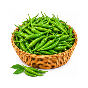 Premium Fresh Green Chili Natural Farm Fresh Export Quality for Cooking Food Processing Wholesale Bulk Supply - Product Image 1