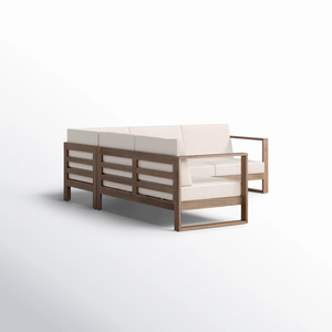 Ensemble de meubles de jardin résistant aux intempéries et aux UV, en alliage d'aluminium, garantie 1 an, design moderne, fabriqué au Vietnam. - Product Image 4