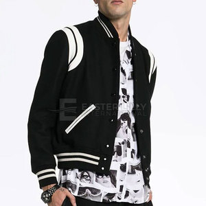 Chaquetas Letterman Personalizadas al por Mayor para Hombre, Chaquetas de Invierno Transpirables y Ligeras - Product Image 6