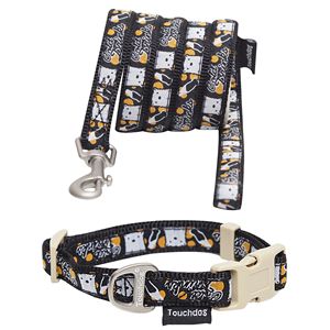 Guinzaglio e Collare per Cani Ricamati di Design - Set alla Moda di Alta Qualità - Product Image 1