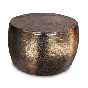 High Quality Metal Hammered <b>Silver</b> Round <b>Coffee</b> <b>Table</b> Eco-Friendly Portable Home Living Room Decorative Furniture - Product Image 4