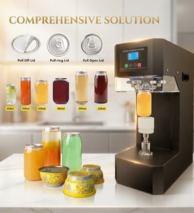 Nueva Máquina Selladora Automática de Latas de Aluminio con Motor Eléctrico de Inducción para Vasos de Plástico, Botellas y Papel - Product Image 1