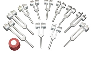 Ensemble de diapasons planétaires lestés : outil de méditation pour la guérison sonore et les chakras. - Product Image 1