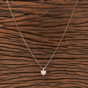 ชุดจี้คลาสสิค Cz เคลือบ2โทนสี412220สั่งเครื่องเพชรพลอยจาก Kanhai Jewels - Product Image 4