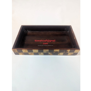 Plateaux modernes pour fruits secs pour la maison Hôtel Restaurant Ustensiles de cuisine Vaisselle Dates Plateau couleur marron Plateau fini bois naturel - Product Image 2