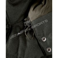 Veste tactique d'hiver coupe-vent en laine matelassée respirante pour homme, idéale pour la randonnée, la chasse et le safari, avec capuche, couleur unie, personnalisable, vente en gros