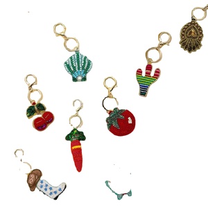 Zero Zero Start Porte-clés et breloque de sac en perles, motif jargon de score de pickleball, broderie artisanale de perles de rocaille, cadeau de boutique, artisanat - Product Image 5