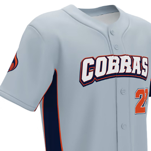 Camiseta de Béisbol Blanca Barata de Manga Corta OEM al por Mayor, Fabricante de Camisetas de Béisbol con Estampado por Sublimación - Product Image 5