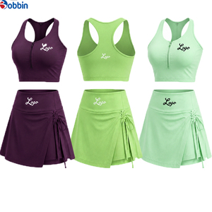 Ensemble 2 pièces short et brassière de sport pour femme, tendance estivale, best-seller, respirant, séchage rapide, écologique - Product Image 3