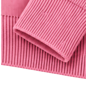Cárdigan de punto para hombre con cuello alto y cremallera, mangas largas, puños y bajo acanalados, suéter rosa con bolsillos laterales, diseño de ajuste clásico - Product Image 6