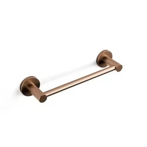 Porte-serviettes mural en métal à un seul niveau, résistant à la rouille, support de rangement minimaliste pour salle de bain - Product Image 5