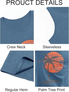 เสื้อกล้ามผู้ชาย Ever Glow สีน้ำเงิน คอกลม สวมใส่สบาย ระบายอากาศได้ดี ผลิตจากผ้าถัก โพลีเอสเตอร์/คอตตอน เป็นมิตรต่อสิ่งแวดล้อม แห้งเร็ว - Product Image 5