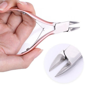 Stainless Steel Curved Cuticle Nippers with Wide Jaw Opening for Finger Pedicure & Manicure - Product Image 4