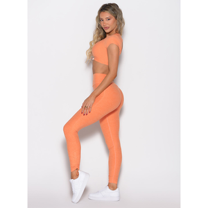 women yoga <b>set</b> high waist leggings sports bra breathable stretch fitness workout gym wear activewear - Product Image 4