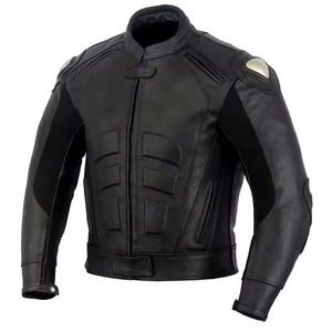 Men's Full Sleeve Leather <b>Motorcycle</b> <b>Jacket</b> Windproof All Seasons Adult Style - Product Image 3
