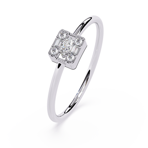 Bague de fiançailles en platine avec diamant taille marquise et pierres latérales rondes, bijoux fins classiques pour femmes, certifiés GIA - Product Image 2