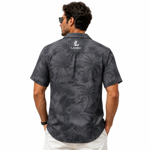 Chemise hawaïenne personnalisée pour homme à col camp, boutonnée, en polyester premium, imprimée par sublimation, style tropical, pour la plage et les loisirs, OEM - Product Image 4
