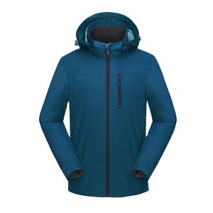 Chaqueta Cortavientos de Lona Personalizada al por Mayor para Hombre, Cierre Frontal con Cremallera, Logotipo, Poliéster/Nailon, para Camping - Product Image 1