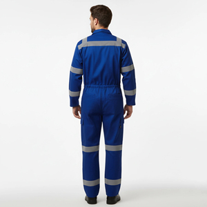 ชุดคลุมทำงานผู้ชายแบบมีไฟ LED โพลีเอสเตอร์ OEM คุณภาพพรีเมียม สวมใส่สบาย มองเห็นได้ชัดเจน มาตรฐาน ANSI Class 1 กันน้ำ สะท้อนแสง ป้องกันไฟฟ้าสถิต - Product Image 2