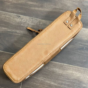 Étui de voyage en cuir véritable pour lisseur et fer à boucler, résistant à la chaleur, organiseur de rangement pour cosmétiques - Product Image 5