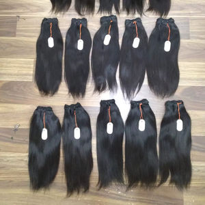 12A grade pas de perte de cheveux ondulés non traités. Vente directe de temple indien, qualité des cheveux sans compromis - Product Image 1