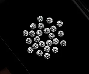 Diamants de laboratoire bruts taille brillant 3,5 mm, 4,03 carats au total, couleur DEF, clarté VVS, 24 pierres pour la fabrication de bijoux, fabrication directe - Product Image 3