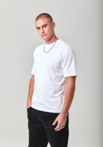 Camiseta de Moda con Logotipo Personalizado para Hombre, Camiseta de Algodón Puro de Alta Calidad - Product Image 4