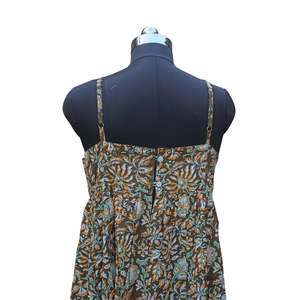 Robe sans manches élégante la plus vendue, 100 % coton pur, pour femmes, idéale pour les fêtes à la plage ou les tenues de soirée, disponible en gros - Product Image 6