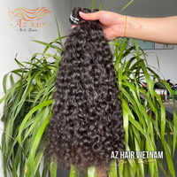 Ekstensi Rambut Keriting Remy Vietnam Mentah 100% Grosir Kualitas 12A Jahitan Ganda Mesin Pengiriman Cepat Harga Pabrik Semua Warna