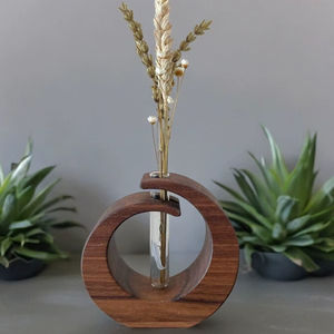 Vase à fleurs décoratif en bois pour étiquetage privé, multi-usages, décoration intérieure, construction durable et aspect élégant - Product Image 1