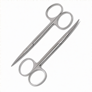 ชุดกรรไกรตัดเยื่อแก้มทางทันตกรรม 9 ชิ้น ขนาด 4.5 นิ้ว แบบตรง โค้ง และแบบมุมเอียง ทำจากสแตนเลสสตีล สำหรับการผ่าตัด ชุดเครื่องมือตัดที่มีความแม่นยำสูง - Product Image 6