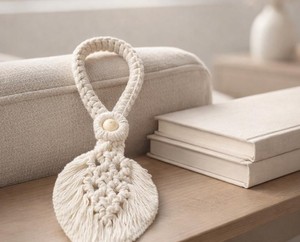 Macrame Curtain <b>Tiebacks</b> | Handmade Cotton Boho Window Holdbacks - Product Image 3