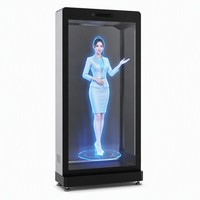 Boîte d'affichage LCD transparente 3D AI pour spectacle de hologramme d'humain numérique virtuel en intérieur