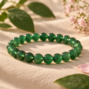 Bracelet en perles de jade vert, extensible, en pierre, bijoux unisexes pour cadeau, usage quotidien - Product Image 4