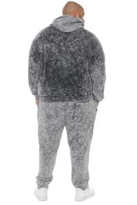 Chándal personalizado de lana con lavado ácido informal para hombre, nuevo diseño, jersey de tamaño lavado con ácido, sudaderas con capucha, conjuntos cómodos para correr - Product Image 2