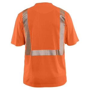 T-shirts de sécurité haute visibilité OEM pour la construction, unisexes, vêtements de travail, manches courtes, t-shirts de sécurité - Product Image 2