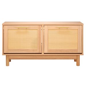 Panca scarpiera da ingresso stile rustico con 2 cassetti ribaltabili, 39,4 x 11,8 x 20,9 pollici, effetto rattan, porta scarpe con capacità di 300 libbre, 4 scomparti - Product Image 1