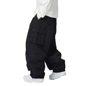 Premium Unisex <b>Waterproof</b> Breathable Windproof Plus Size Ski Pants Baggy Thermal Winter Cargo Outdoor Sports Snowboard Wearing - Product Image 3