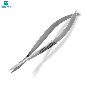 Ciseaux à manucure, 6,3 pouces, en acier inoxydable, antidérapants, durables, instrument de beauté, lames courbées, ciseaux à cuticules à ressort - Product Image 3