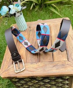 Ceinture en cuir véritable tressé à motif, boucle à ardillon, légère et durable, pour hommes et femmes, personnalisable dans toutes les couleurs - Product Image 4