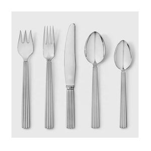 Juego de cubiertos de boda, tenedor y cuchillo, cuchara pulida plateada de acero inoxidable con mango único, dorado brillante personalizado - Product Image 2