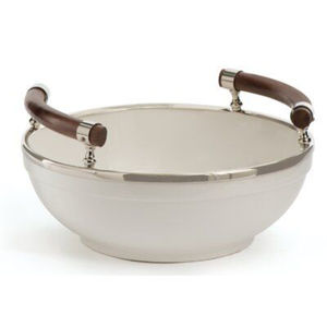 Tazón de Lujo para Servir Alimentos, de Alta Calidad, Chapado en Oro, Plateado Brillante, con Mármol Blanco, para Centro de Mesa de Hogar u Hotel - Product Image 2