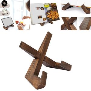 Support de rangement en bois durable pour recettes, menu de cuisine, présentoir de lecture pour bureau et maison - Product Image 6