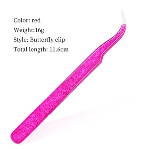 Pinzas de Cejas de Acero Inoxidable Chapadas en Oro de Lujo, Personalizadas, con Punta Recta, Duraderas y Precisas para Cabellos de 0.04mm de Diámetro - Product Image 2