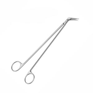 Ciseaux vasculaires manuels en acier Potts Smith, à lame angulaire de 45 degrés, lames de 18 mm, ciseaux chirurgicaux cardio-thoraciques CE par Grip Surgical - Product Image 2
