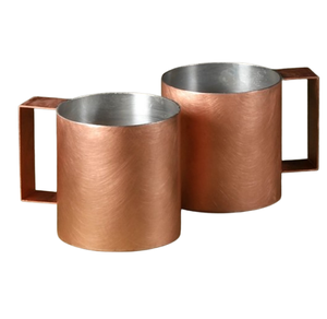 Mug en cuivre tendance, fait main, finition couleur antique, tasse à Mint Julep pour la décoration de la table à la maison - Product Image 2