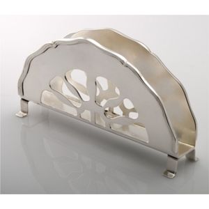 Support de serviettes décoratif en acier inoxydable de luxe, distributeur de mouchoirs découpé pour table à manger, hôtel, fête, anneau de serviette - Product Image 1