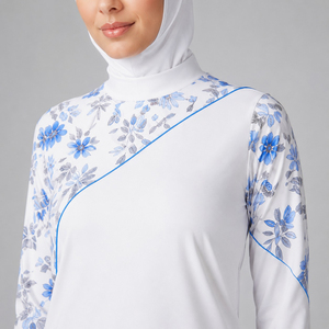 Wholesale 2026 New Modest Islamic Swimwear Long Sleeve Floral Print Full Coverage With Hijab Burkini Swimwear <b>Muslim</b> <b>Swim</b> <b>Suit</b> - Product Image 6