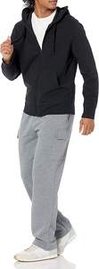 <b>Men</b>’s Solid Color Zip <b>Hoodie</b> Soft Fleece Hooded <b>Sweatshirt</b> Modern Casual Outerwear - Product Image 3